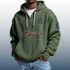 Tigers Est 1894 Quarter Zip Waffle Hoodie 4