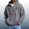 Tigers Est 1894 Quarter Zip Waffle Hoodie 5