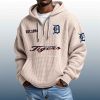 Tigers Est 1894 Quarter Zip Waffle Hoodie 6