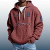 Tigers Est 1894 Quarter Zip Waffle Hoodie 7
