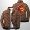 Trojans Est 1988 Winter Warm Quilted Jacket 5