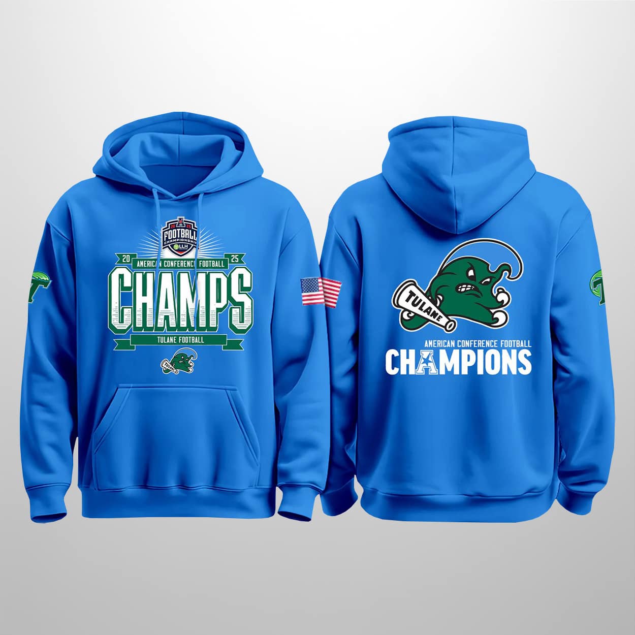 Tulane 2025 We Are Champions ACF Hoodie 2 Tulane 2025 We Are Champions ACF Hoodie 2