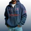 Twins Est 1901 Quarter Zip Waffle Hoodie
