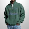 UCLA Est 1919 Waffle Stand Collar Half Zip Sweatshirt 3