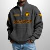 Western Michigan Est 1906 Waffle Stand Collar Half Zip Sweatshirt 8 Western Michigan Est 1906 Waffle Stand Collar Half Zip Sweatshirt
