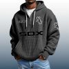 White Sox Est 1894 Quarter Zip Waffle Hoodie 2