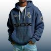 White Sox Est 1894 Quarter Zip Waffle Hoodie 5