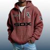 White Sox Est 1894 Quarter Zip Waffle Hoodie 7
