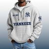 Yankees Est 1903 Quarter Zip Waffle Hoodie 2