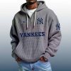 Yankees Est 1903 Quarter Zip Waffle Hoodie 6