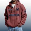 Yankees Est 1903 Quarter Zip Waffle Hoodie 8