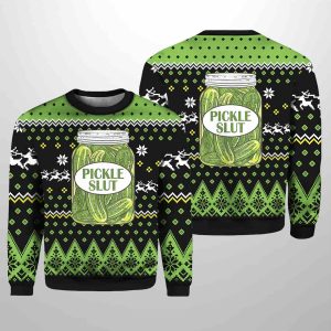 Pickle Slut Ugly Christmas Sweater