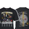 2025 Steelers AFC North Division Champions Two-Sided Shirt