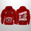 2026 Bulldogs Sugar Bowl Champions Quarter Zip Hoodie