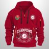 2026 Crimson Tide Rose Bowl Champions Quarter Zip Hoodie 2