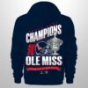 2026 Ole Miss Sugar Bowl Champions Quarter Zip Hoodie 3