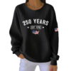 250 Years Est 1776 Pit Striped Sweatshirt 3