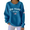 250 Years Est 1776 Pit Striped Sweatshirt 5
