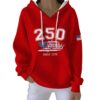250 Years Since 1776 Pit Striped Hoodie