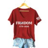 250th Anniversary Freedom 1776-2026 V-Neck Shirt