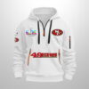 49ers 2026 SB LX Hoodie Half Zipper