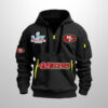 49ers 2026 SB LX Hoodie Half Zipper 4