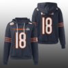 Bears Caleb Williams 18 SB LX Waffle Hoodie