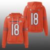 Bears Caleb Williams 18 SB LX Waffle Hoodie 2