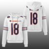 Bears Caleb Williams 18 SB LX Waffle Hoodie 3
