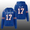 Bills Josh Allen 17 SB LX Waffle Hoodie 2
