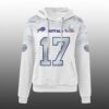 Bills Rivalries Josh Allen 17 SB LX Waffle Hoodie 2