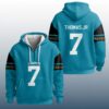Brian Thomas Jr 7 Jaguars Quarter Zip Waffle Hoodie 3