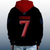 CJ Stroud 7 Texans Quarter Zip Waffle Hoodie 3