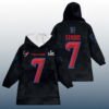 C.J.S 7 Houston Football SB LX Unisex Blanket Hoodie