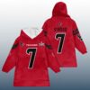 CJS 7 Houston Football SB LX Unisex Blanket Hoodie 2