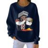 Caleb Williams Grating Cheese Pit Striped Sweatshirt
