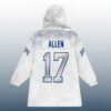 Captain JA 17 Buffalo Football SB LX Rivalries Cold Front Unisex Blanket Hoodie 3