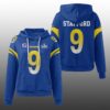 Captain Rams Matthew Stafford 9 SB LX Waffle Hoodie
