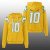 Chargers Justin Herbert 10 SB LX Waffle Hoodie 3