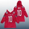 DM 10 New England Football SB LX Unisex Blanket Hoodie 3