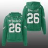Eagles Saquon Barkley 26 SB LX Waffle Hoodie 2