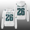 Eagles Saquon Barkley 26 SB LX Waffle Hoodie 4