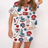 Heated Rivalry Hockey Bookish Satin Pajama Set