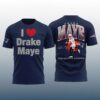 I Love Drake Maye New England Football Shirt