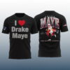 I Love Drake Maye New England Football Shirt 2