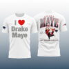 I Love Drake Maye New England Football Shirt 3