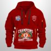 Indiana Football Chick fil A Peach Bowl 2026 Champions Quarter Zip Hoodie 2
