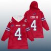 JC 4 Buffalo Football SB LX Unisex Blanket Hoodie 2