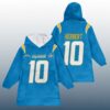 J.H 10 Los Angeles Football SB LX Unisex Blanket Hoodie