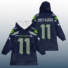J.S 11 Seattle Football SB LX Unisex Blanket Hoodie